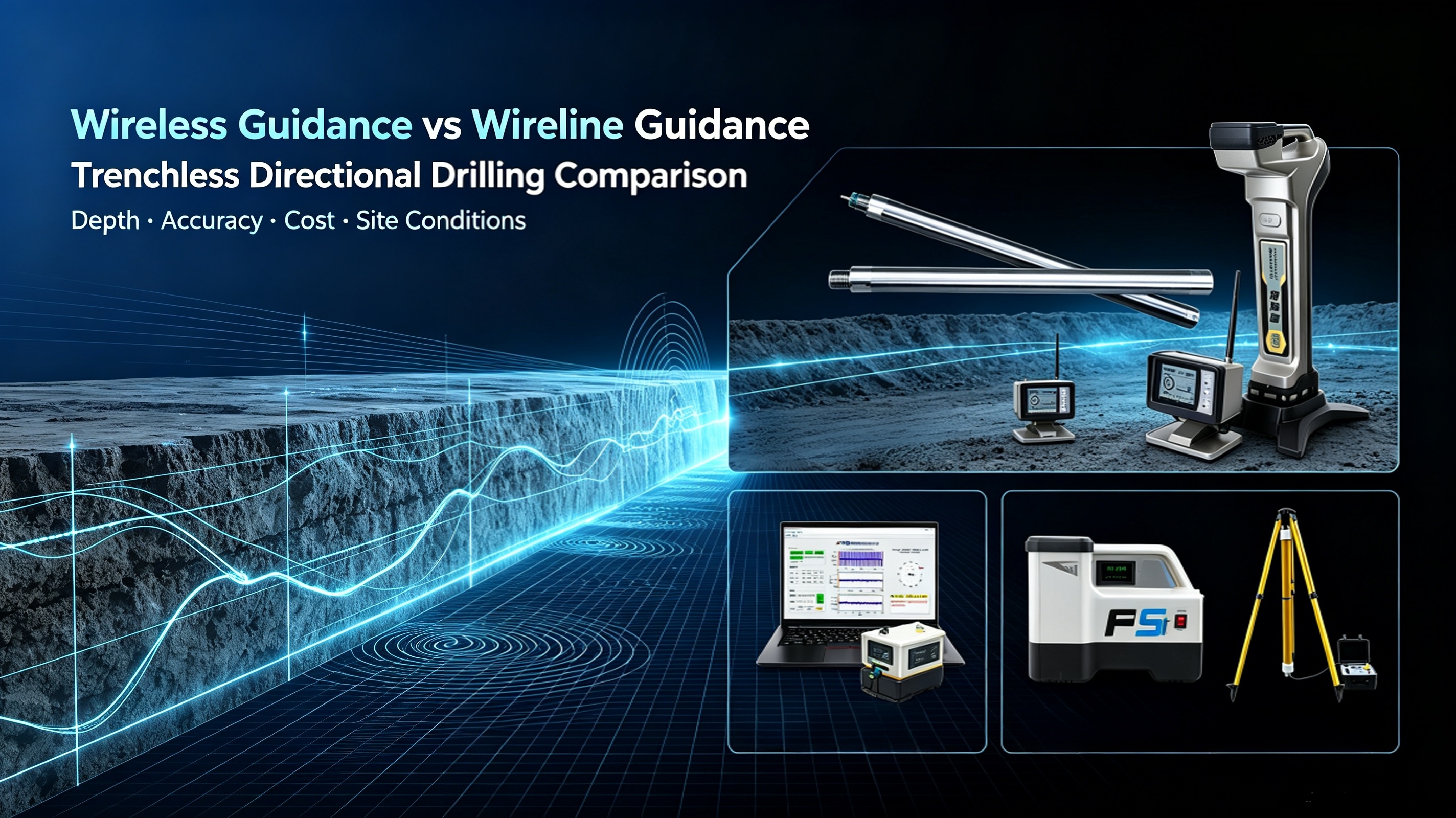 Comparison of Two Major Guidance Technologies for Trenchless Directional Drilling: Wireless Guidance vs. Wireline Guidance