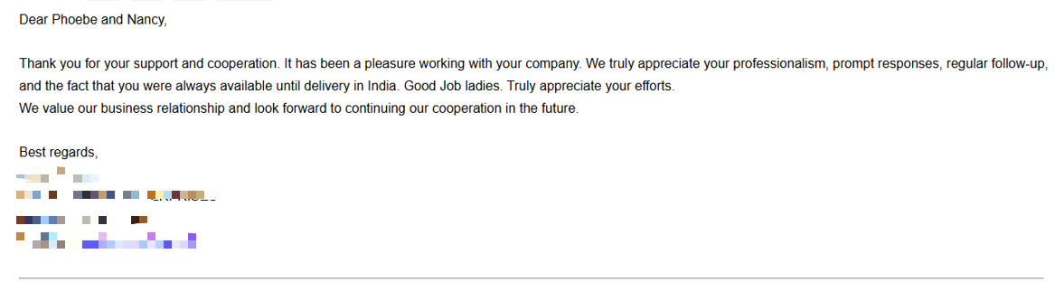 Customers say why they choose us