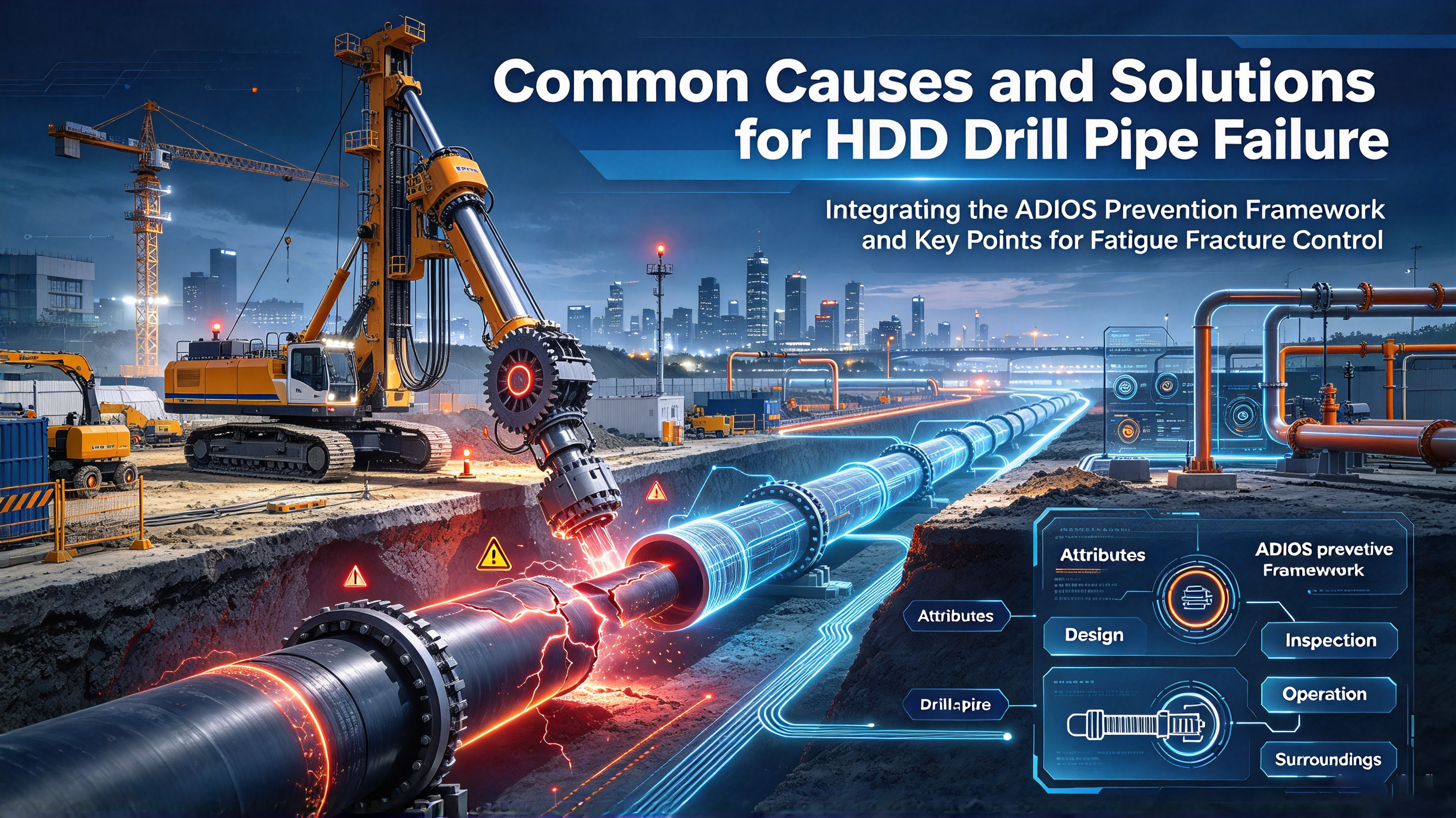 Common Causes and Solutions for HDD Drill Pipe Failure